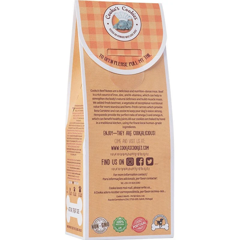 Biscuits artisanaux pour chien – Bœuf & betterave Cooka's Cookies