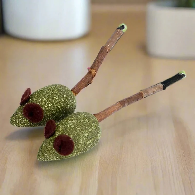 Jouet pour chat Lot de 2 souris MATATABI