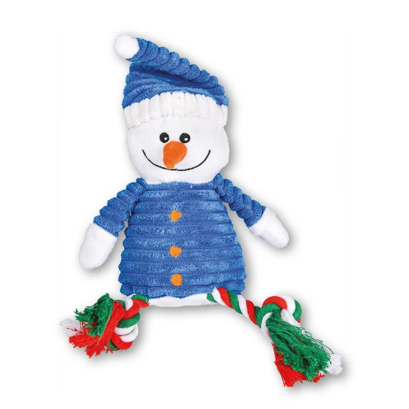 Peluche Bonhomme de neige de Noël pour chien