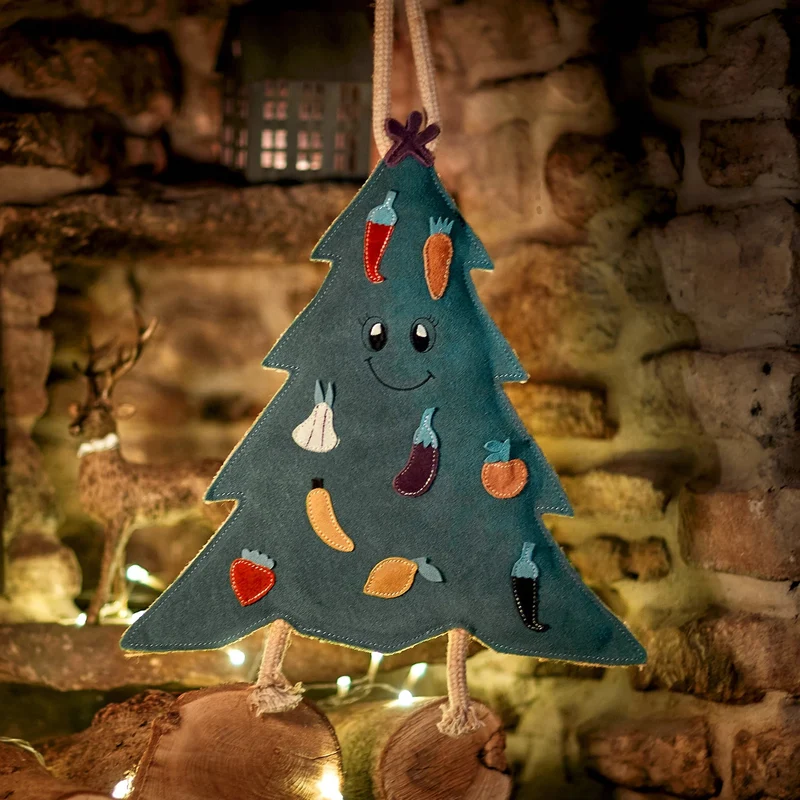 Jouet Écologique pour chien original - Sapin de Noël XL.
