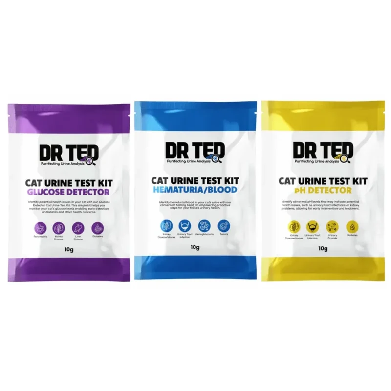 Kits de tests urinaires pour chats - Dr Ted