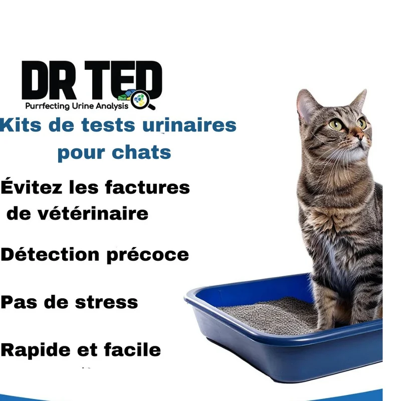 Kits de tests urinaires pour chats - Dr Ted