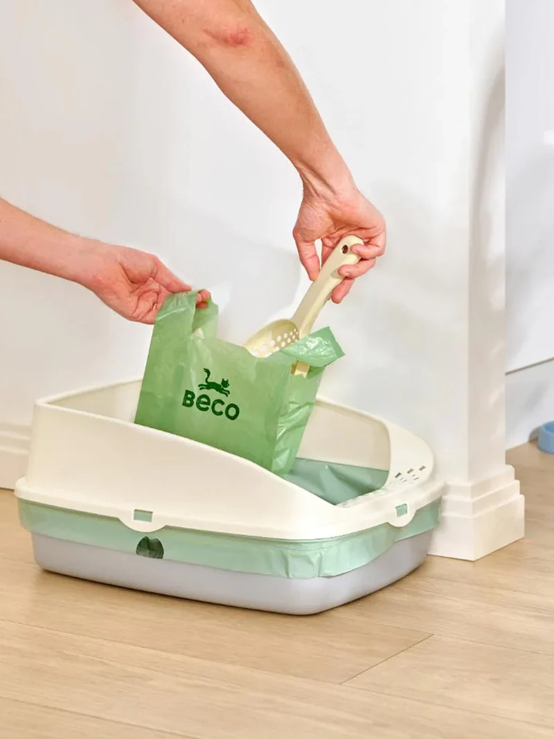 Sacs à crottes pour chat parfumés à la menthe - Becopets