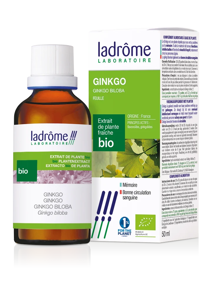 Ginkgo biloba - Extrait bio