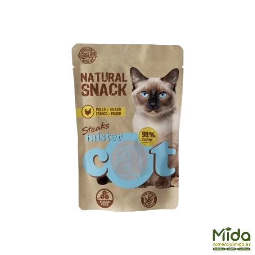 SANDIMAS Mister Cat Natural Steaks Para Gatos