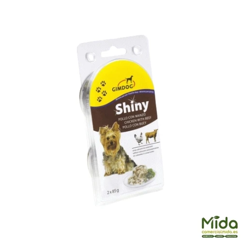 Snacks GimDog Shiny 2x85 gr en Lata para Perros