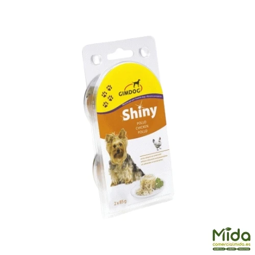 Snacks GimDog Shiny 2x85 gr en Lata para Perros