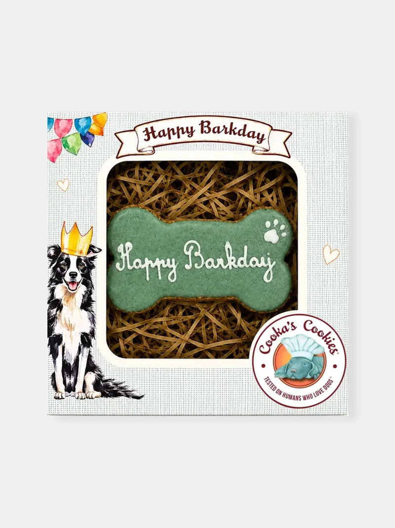 Gâteau d'anniversaire pour chien Happy Barkday – Cooka's Cookies