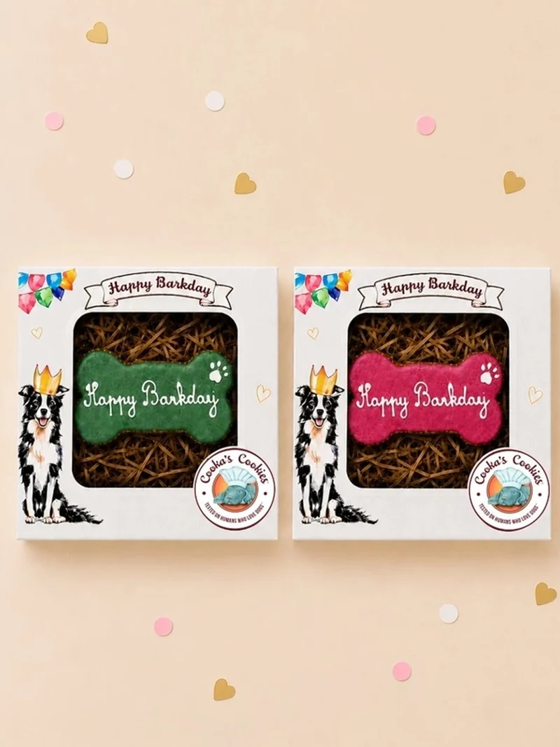 Gâteau d'anniversaire pour chien Happy Barkday – Cooka's Cookies