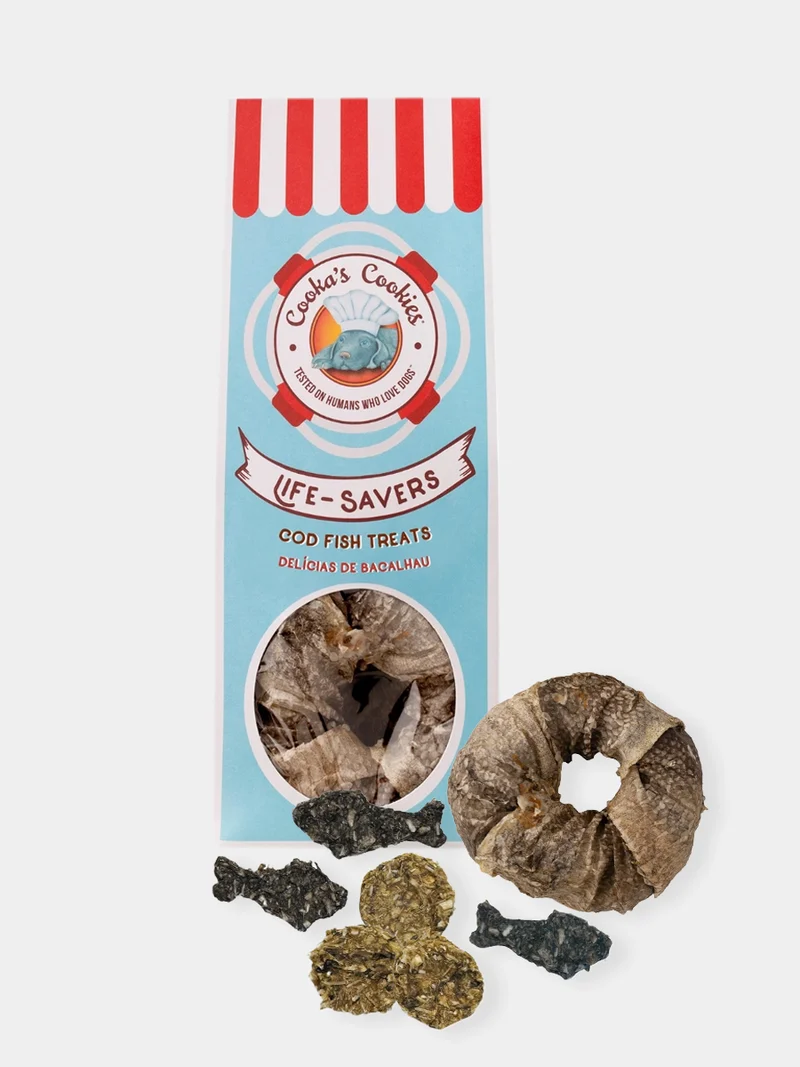 Assortiments de friandises au poisson pour chien – Cooka's Cookies