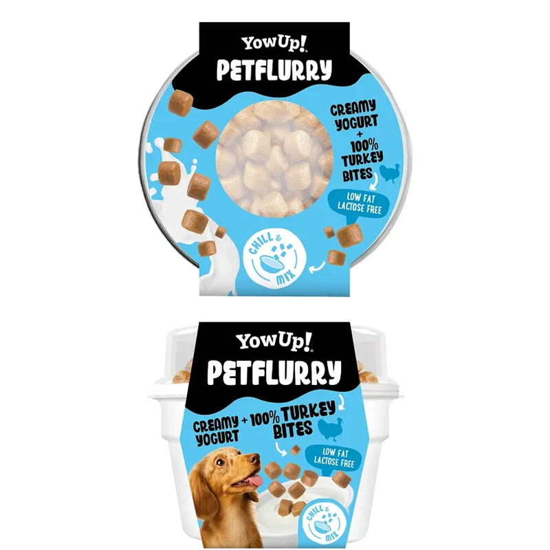 YOWUP Petflurry Yaourt Crémeux pour Chien Dinde