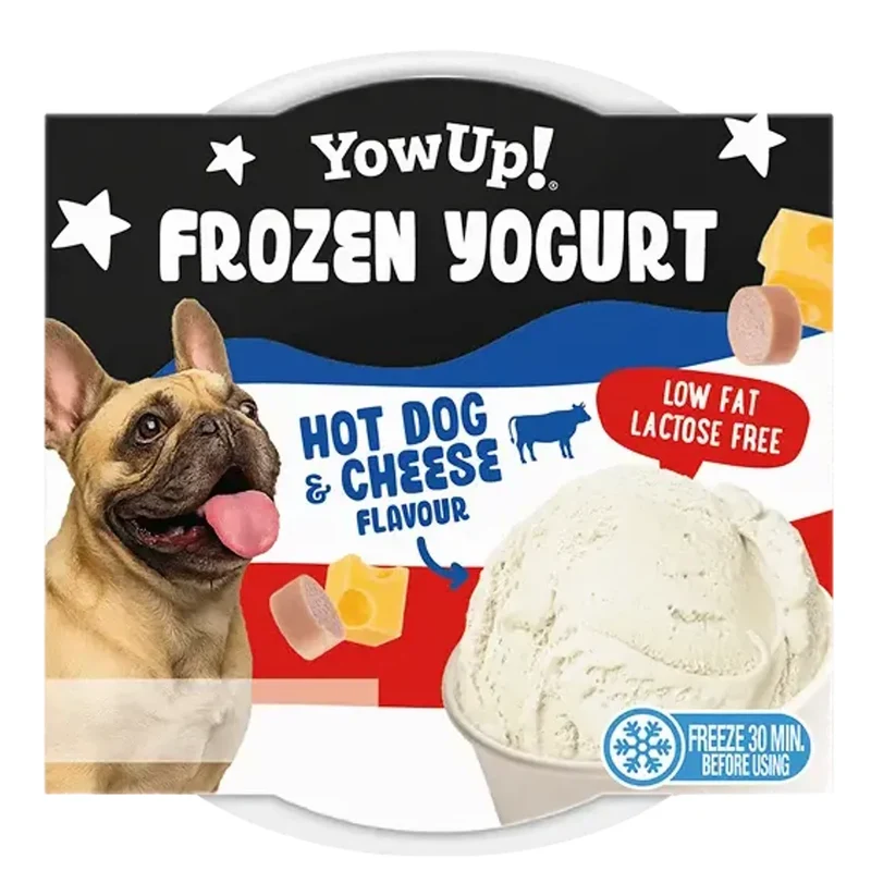 YOWUP Yaourt Glacé pour Chien Saveur Hot-Dog 110 g