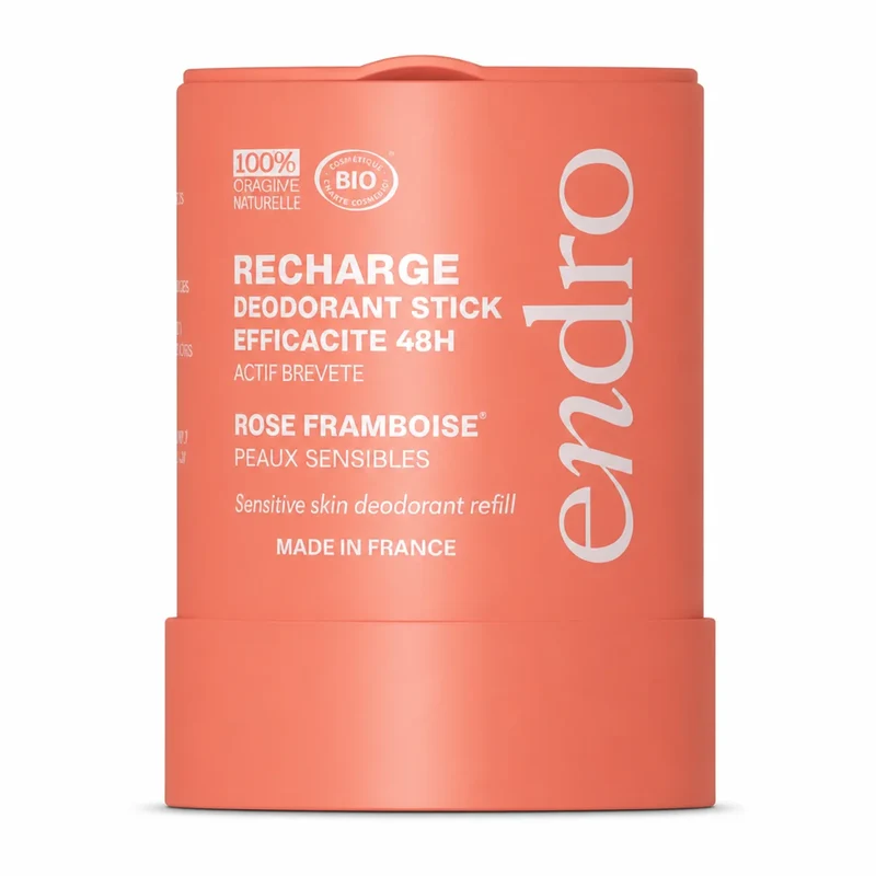 Recharge déodorant stick - Parfum rose-framboise - Endro