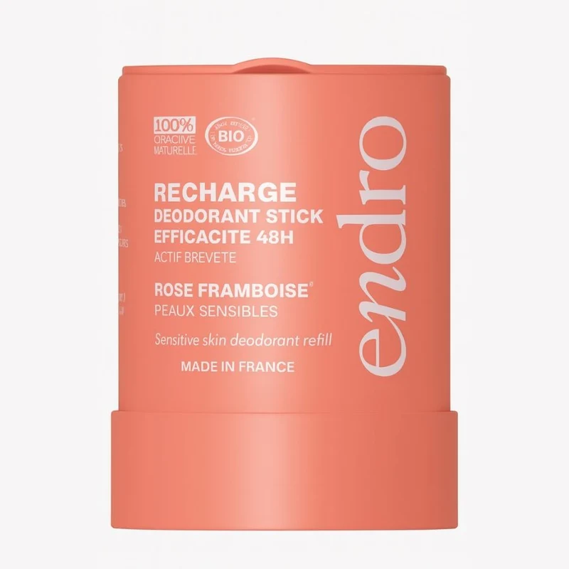 Recharge déodorant stick - Parfum rose-framboise - Endro