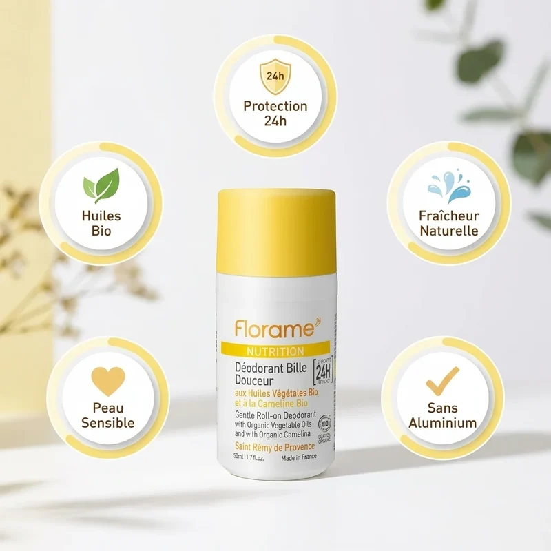 Déodorant Bille Douceur Bio - 50 ml - Florame