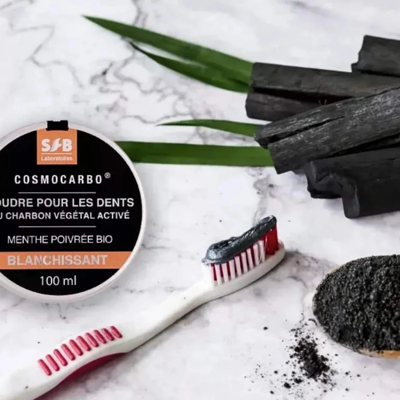 Poudre blanchissante pour les dents - Menthe poivrée - 100 ml - SFB