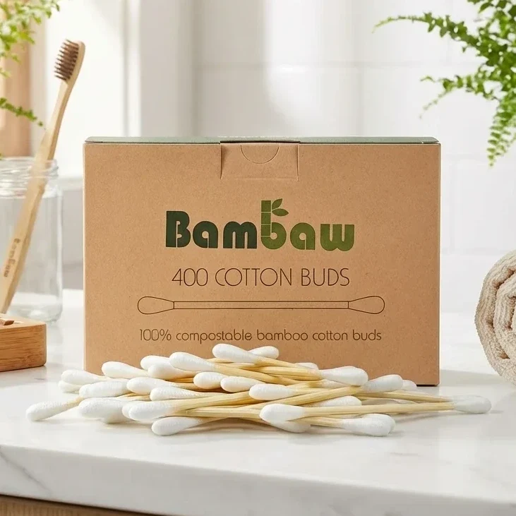 Cotons Tiges - Boîte de 400 - Bambaw