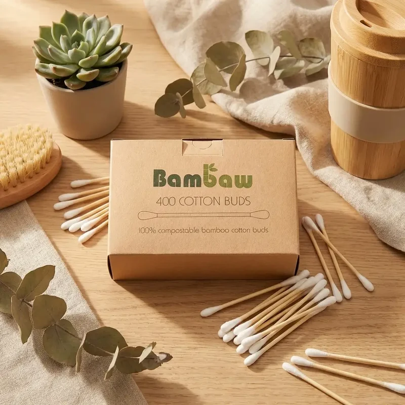 Cotons Tiges - Boîte de 400 - Bambaw