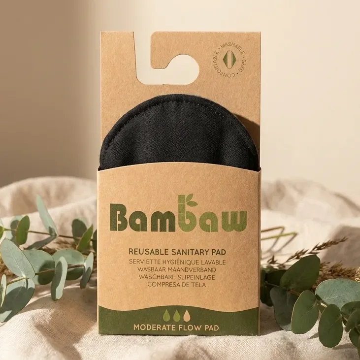 Serviette Hygiénique lavable - Flux moyen - Bambaw
