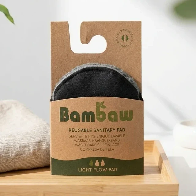 Serviette Hygiénique lavable - Flux léger - Bambaw