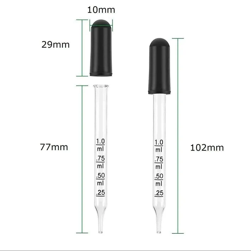 Pipette graduée compte-gouttes, utiliser avec Billy no mates 250ml