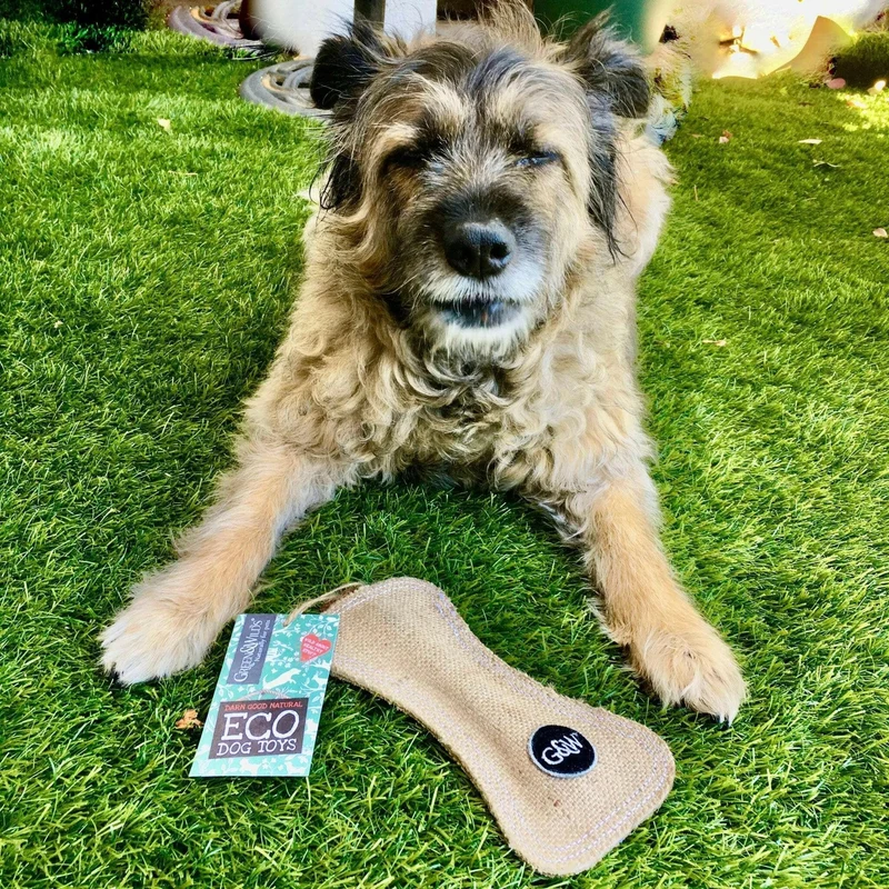 Jouet Os Funny Bone en Jute Éco – Green & Wild’s