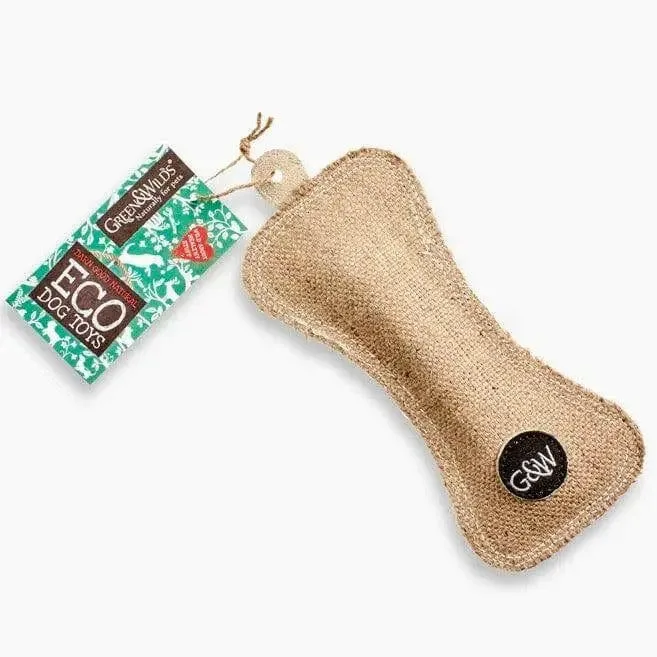 Jouet Os Funny Bone en Jute Éco – Green & Wild’s