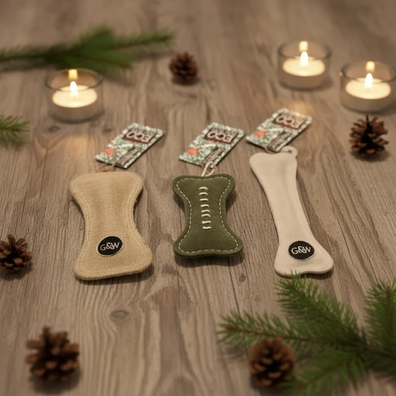 Jouet Os Funny Bone en Jute Éco – Green & Wild’s