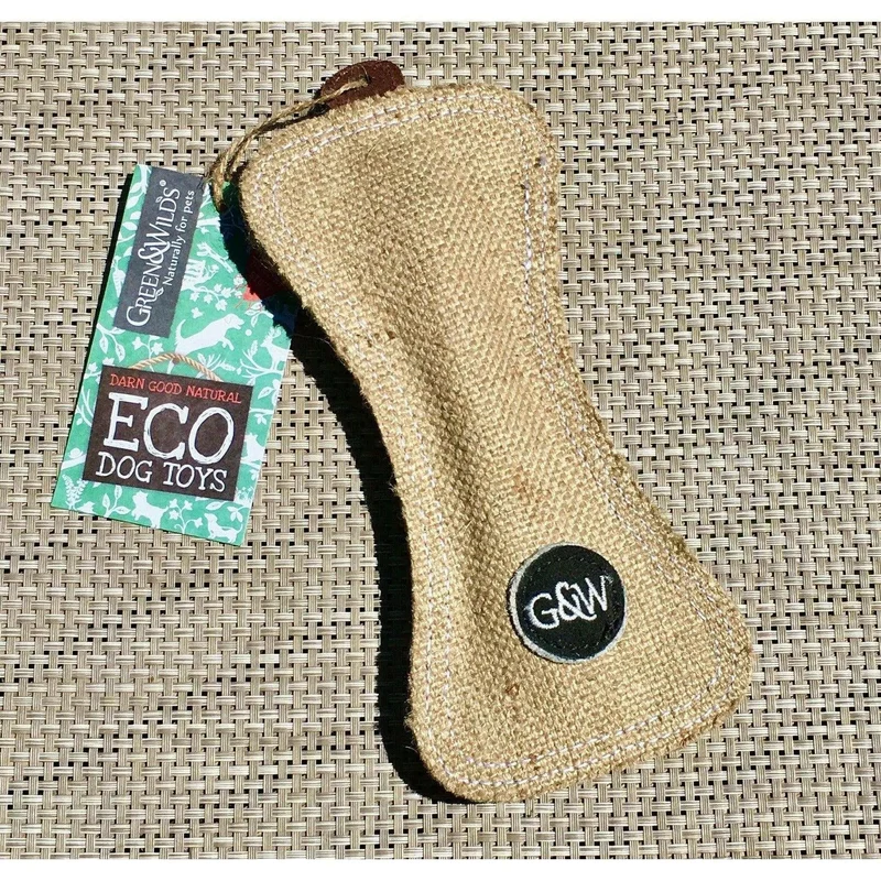 Jouet Os Funny Bone en Jute Éco – Green & Wild’s