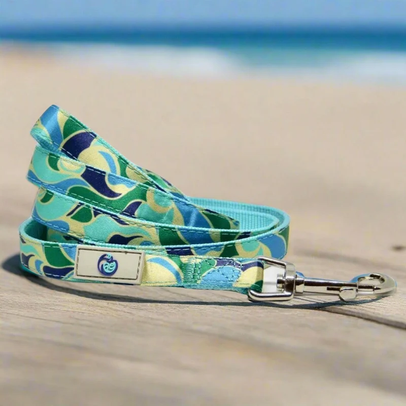 Laisse pour chien motif Azur