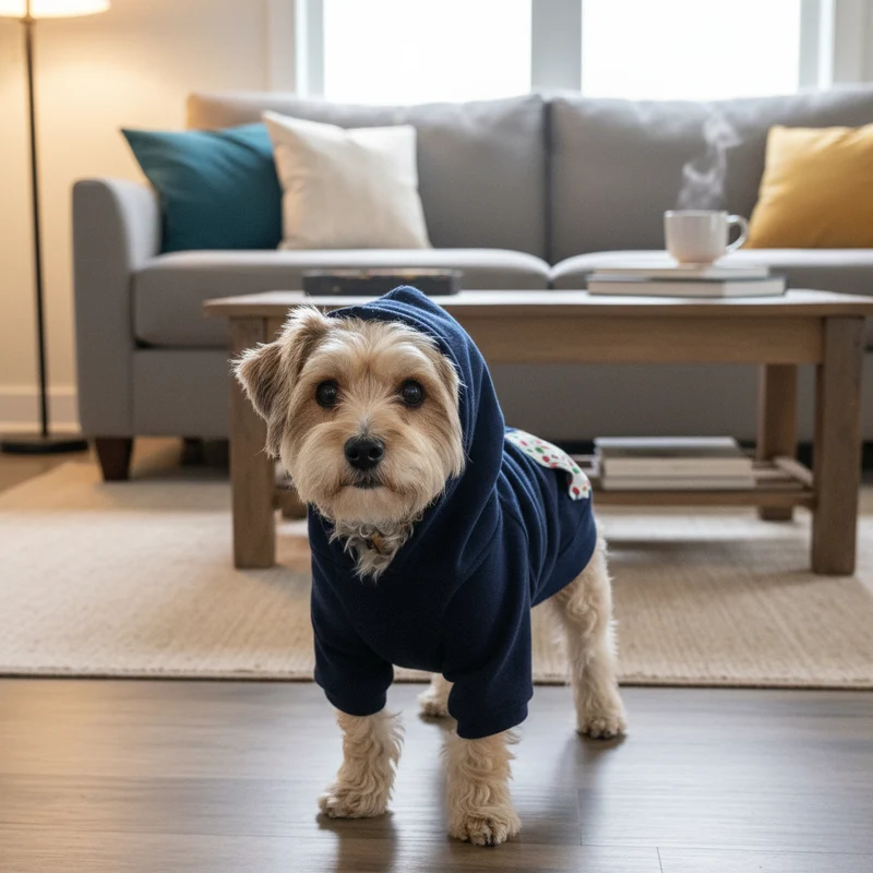 Manteau sweat à capuche pour chien XS