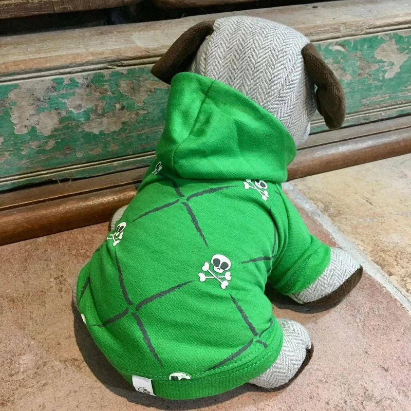 Manteau sweat à capuche pour chien, Tête de Mort XS