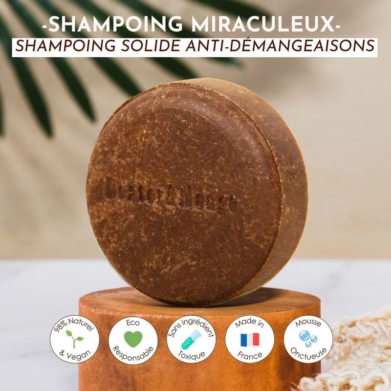 Shampoing solide pour chien Le Miraculeux Dexter & Mango