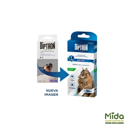 DIPTRON Pipetas Antiparasitarias Para Gatos