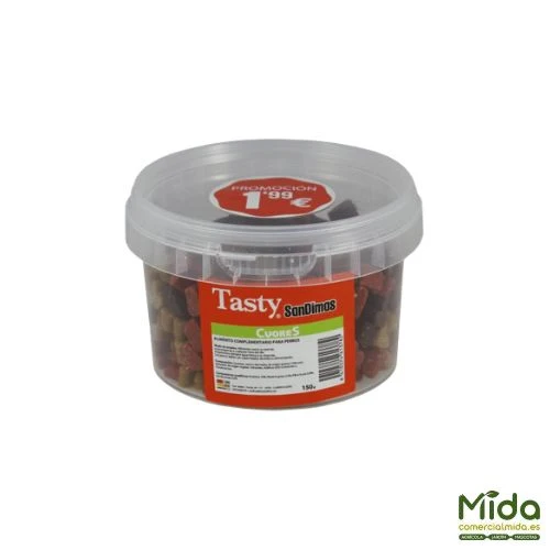 Snacks SANDIMAS TASTY Para Perros en Bote 15x150 gr
