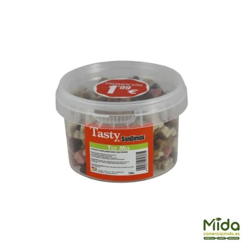 Snacks SANDIMAS TASTY Para Perros en Bote 15x150 gr