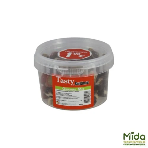 Snacks SANDIMAS TASTY Para Perros en Bote 15x150 gr
