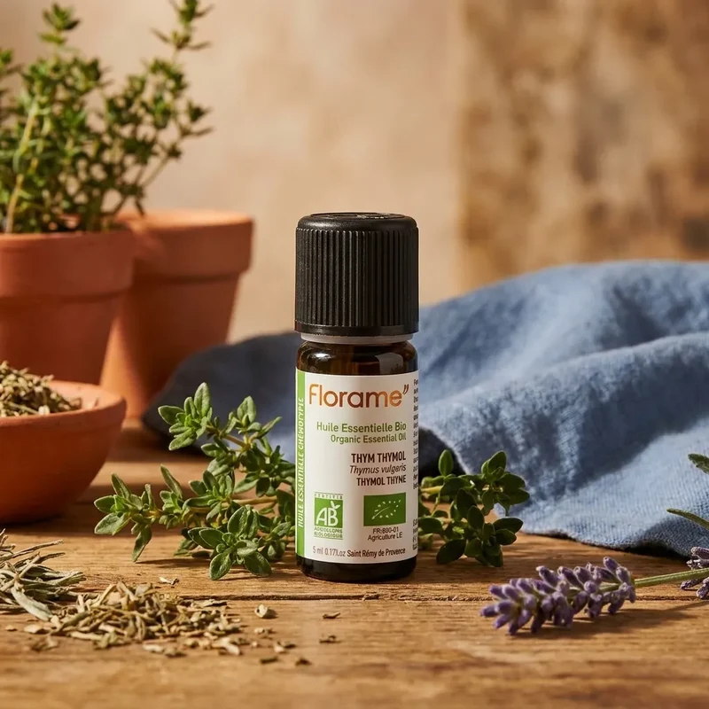 Huile Essentielle de Thym Thymol Bio - 5 ml - Florame