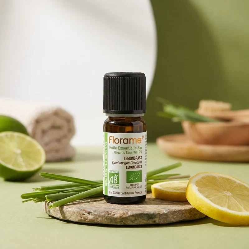 Huile Essentielle de Lemongrass Bio - 10 ml - Florame