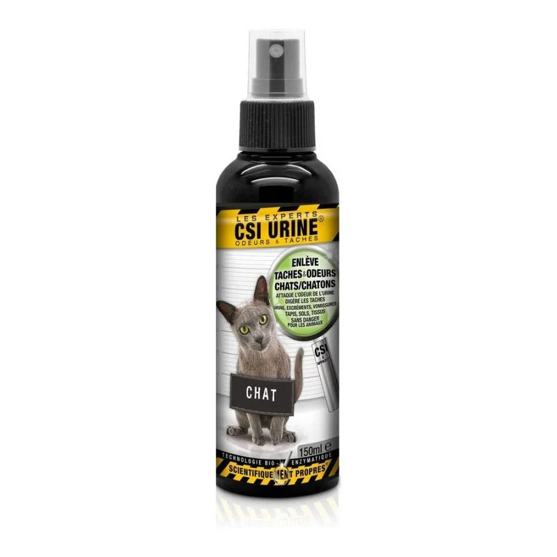 Nettoyant CSI Urine Spray - Nettoyant Enzymatique Chat et Chaton