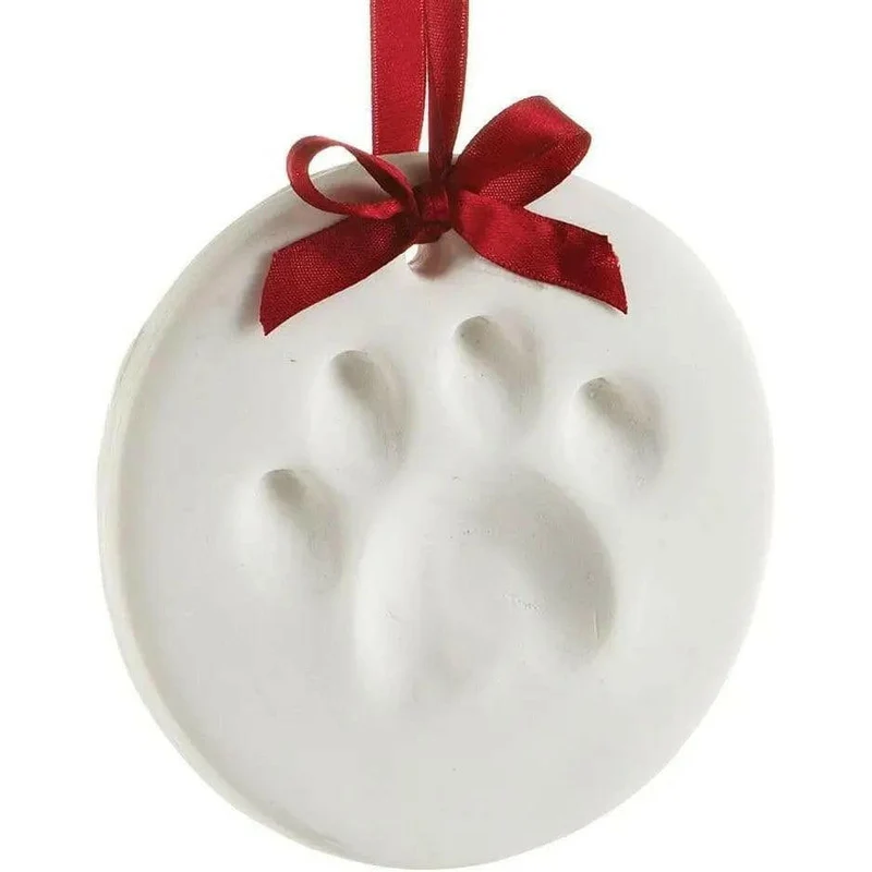 Suspension empreinte de patte plâtre pour chien ou chat