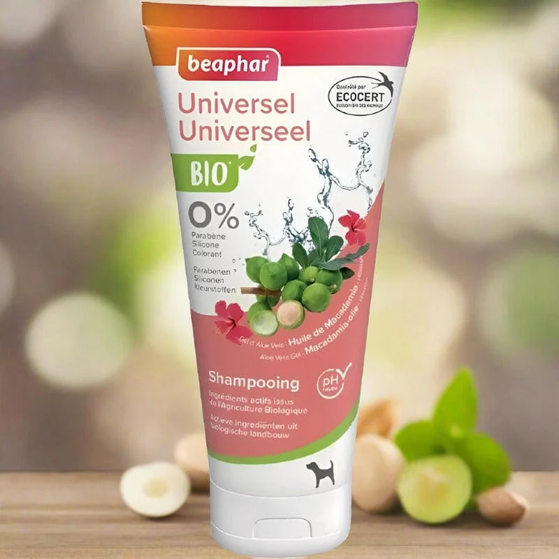 Shampooing naturel pour chien, d’Aloe Vera Bio, d’huile de Macadamia Bio BEAPHAR