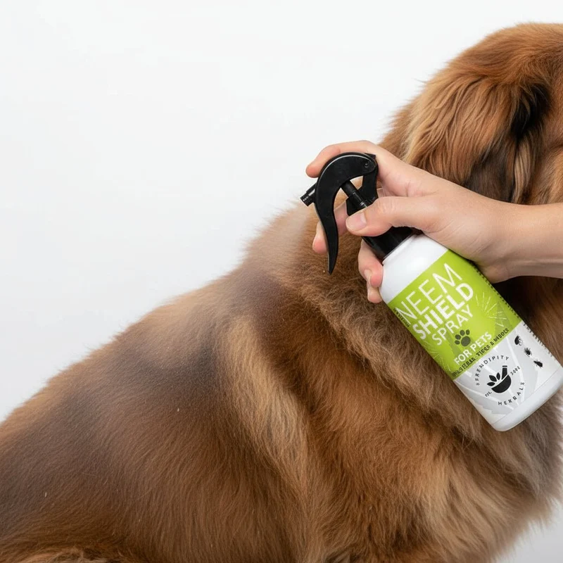Spray répulsif naturel anti tique et puce pour chien - Neem Pet shield