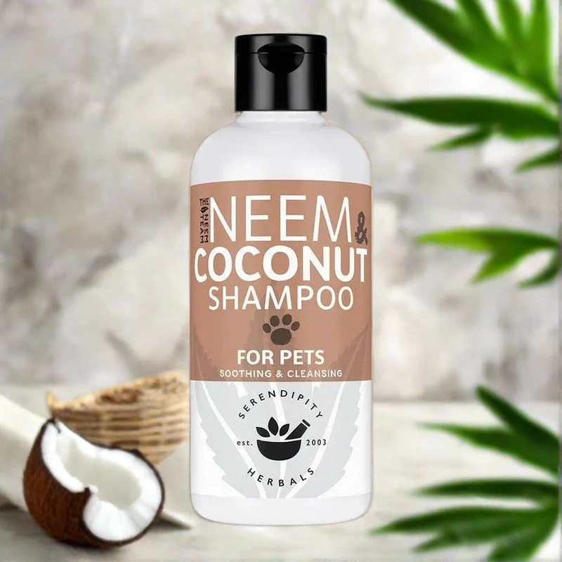 Shampooing au Neem et à la Noix de Coco pour chien – Peaux Sensibles et Sèches