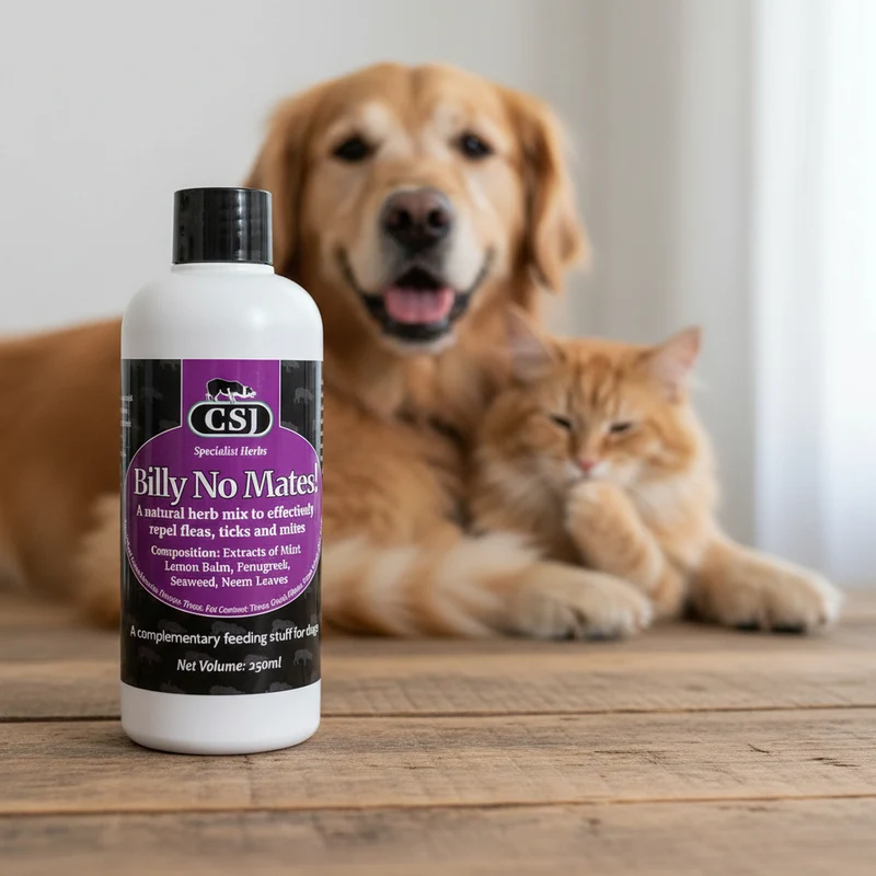 Anti-tiques & puces 100% naturel pour chien et chat – Billy No Mates liquide