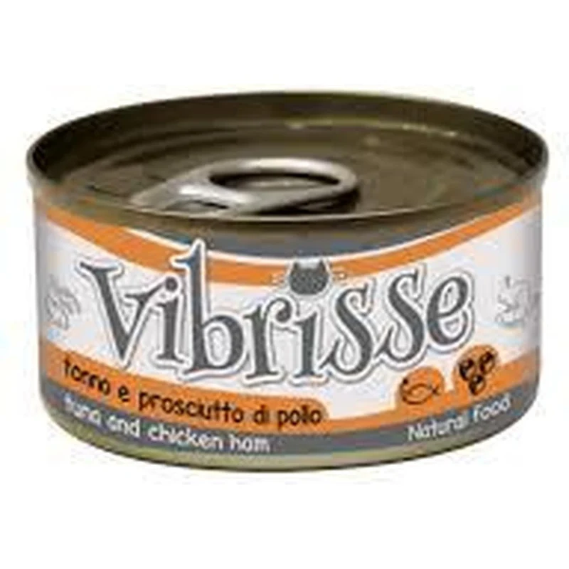 vibrisse chat thon jambon de poulet 70gr