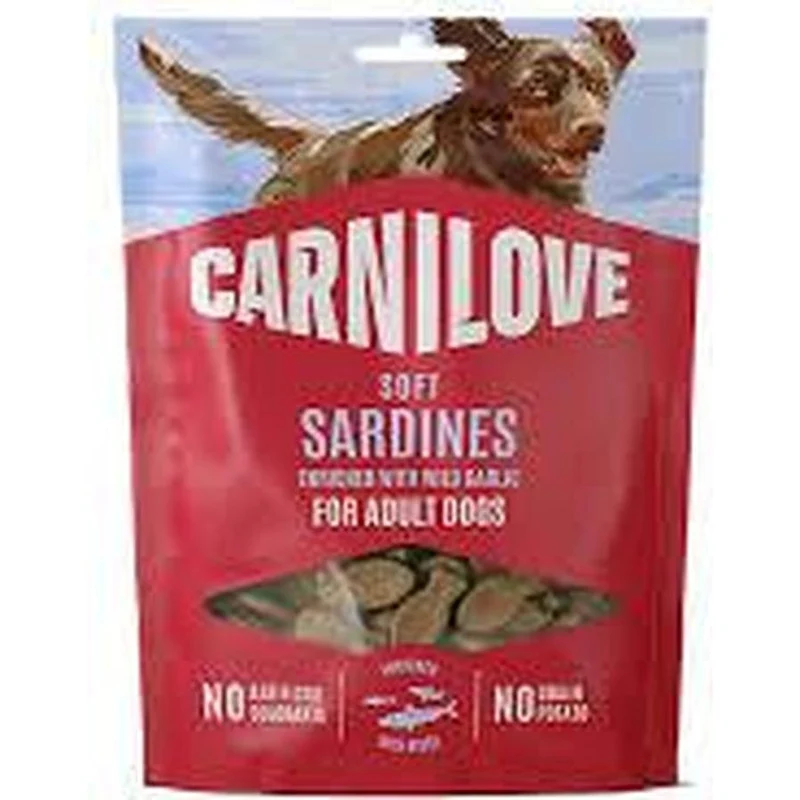 CARNILOVE Soft Snack Adult Friandises Moelleuses Chien Sardines & Ail des Ours 200 g