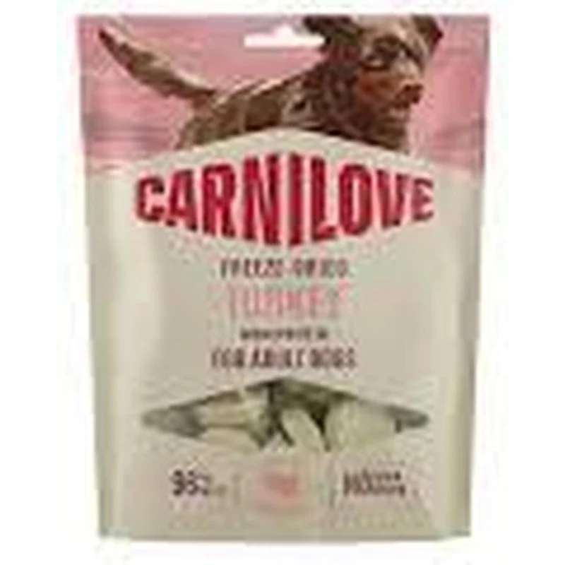 CARNILOVE Freeze Dried Snack Adult Friandises Lyophilisées Chien Dinde 60 g