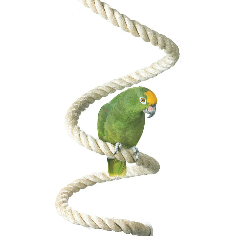 TRIXIE Corde spirale à suspendre 50 cm Ø 21 mm pour grandes perruches et perroquets