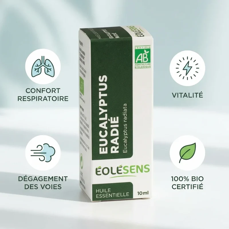 Huile Essentielle d'Eucalyptus Radie Bio - 10ml - Eolesens